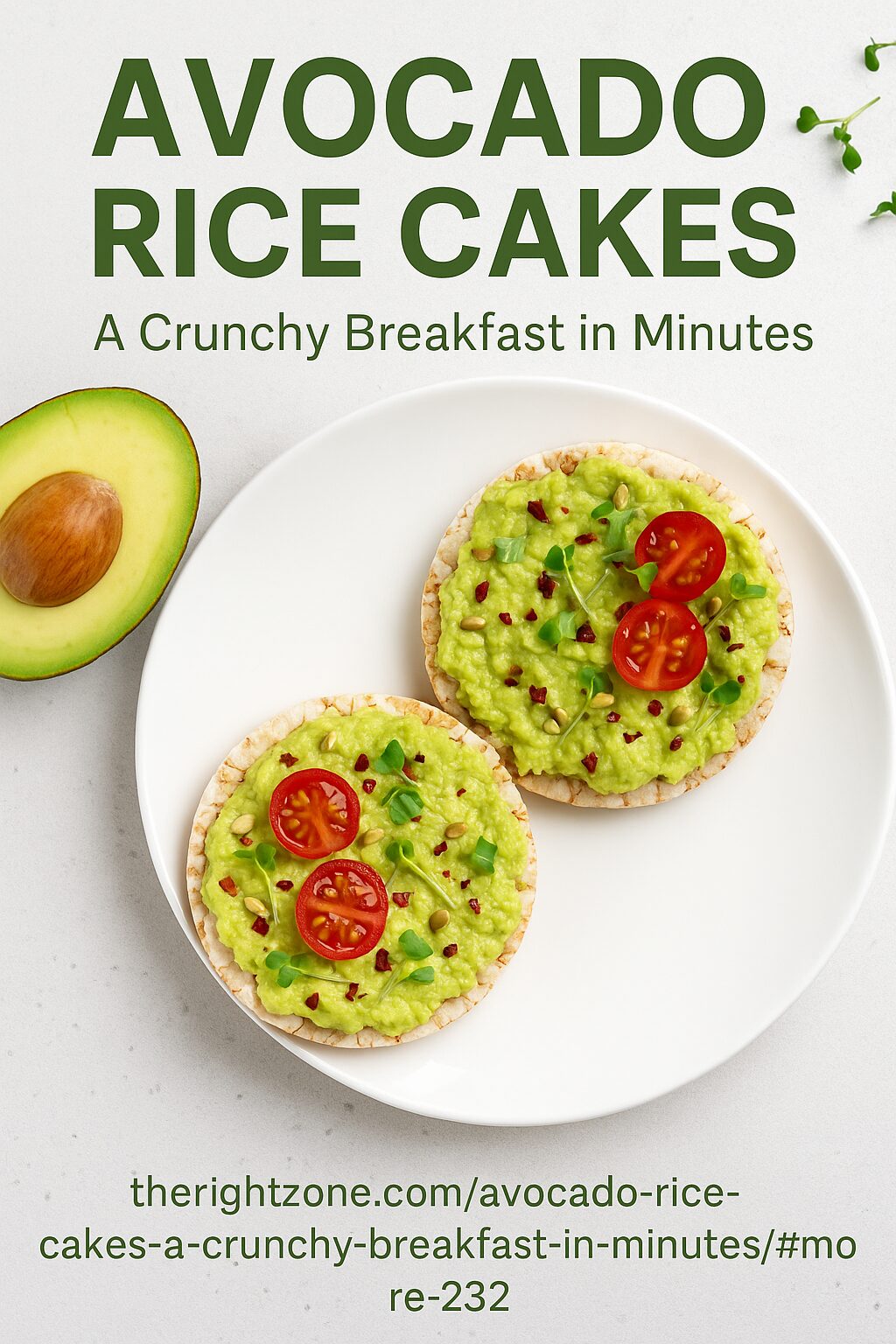 Avocado Rice Cakes