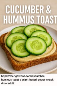 Cucumber & Hummus Toast