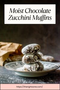 Moist Chocolate Zucchini Muffins