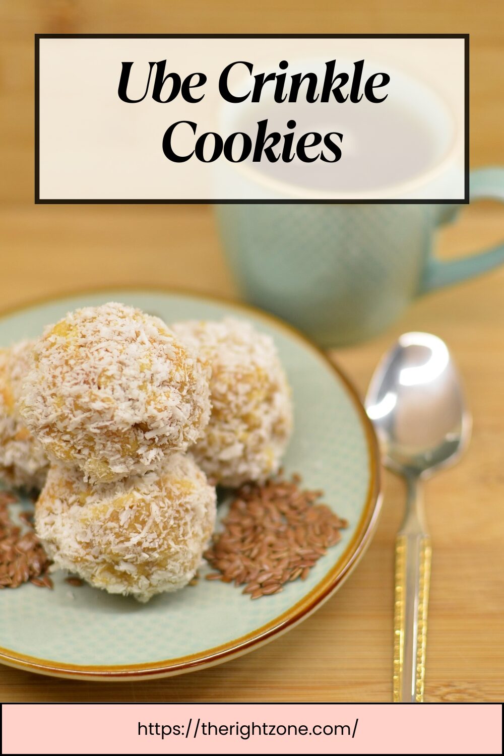Ube Crinkle Cookies