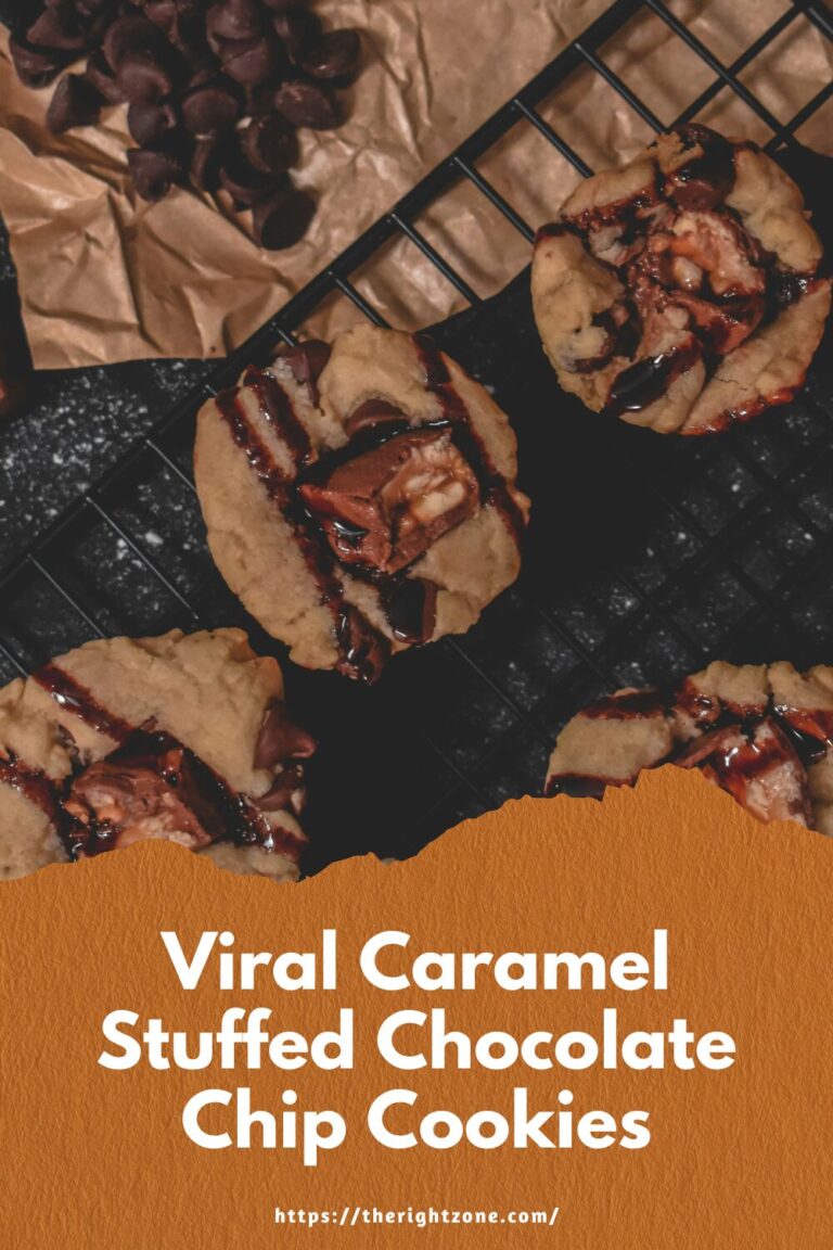 Caramel Stuffed Chocolate Chip Cookies